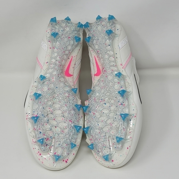 Nike Alpha Huarache 8 Elite LAX Lacrosse CW4440-116 White Pink Men Sz Multi New - Picture 10 of 10